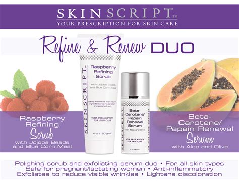 Skin script arizona - Skin Script Dry Skin Kit. Item#: SS017_3992_4967. $220. Quantity. – +. Add to Bag. The Skin Script Rx Dry Skin Kit heals, moisturizes, and rejuvenates dry and dehydrated skin will a full regimen of products.